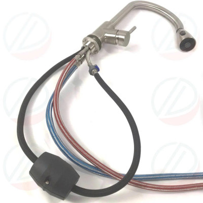 Vòi Bếp Vòi Rửa Chén Bát Inox Nóng Lạnh Đầu Dây Rút Xoay 360 - Chất liệu inox hoặc inox phủ nano đen