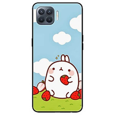 Ốp lưng dành cho Oppo A93 - F17 Pro mẫu Thỏ Mập Ăn Dâu
