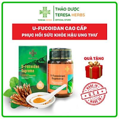 Thực phẩm bảo vệ sức khỏe U-Fucoidan cao cấp  Teresa Herbs U-Fucoidan (Lọ 90 viên)