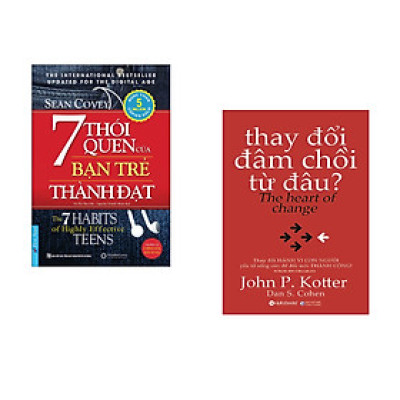 Combo 2 cuốn sách: 7 Thói Quen Của Bạn Trẻ Thành Đạt (khổ lớn) + Thay Đổi Đâm Chồi Từ Đâu