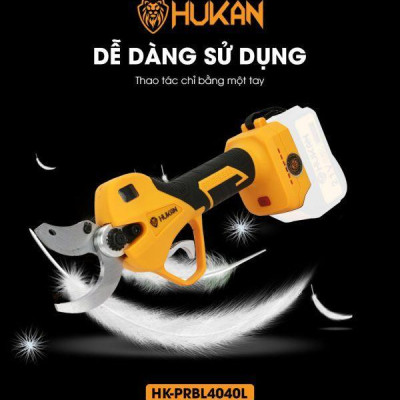 MÁY CẮT CÀNH PIN 21V TO HK-PRBL4040L HUKAN ( GỒM 1 PIN 3000MA VÀ 1 SẠC) - HÀNG CHÍNH HÃNG