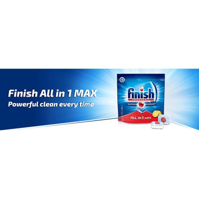 "FINISH TÀI TRỢ" VIÊN RỬA BÁT FINISH ALL IN ONE MAX 10 TÁC DỤNG - HƯƠNG CHANH