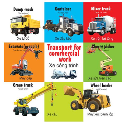 100 Từ Đầu Tiên - Các Phương Tiện Giao Thông - Song Ngữ (VT)