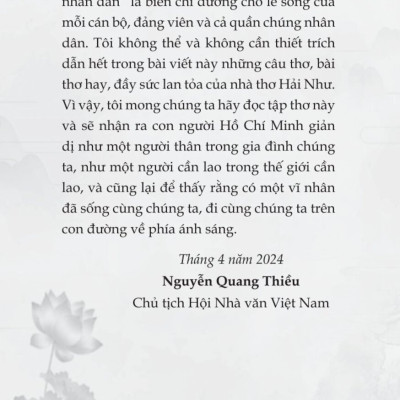 Hồ Chí Minh - Người tin ở con người (bản in 2024)