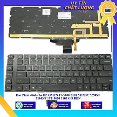 Bàn Phím dùng cho HP OMEN 15-5000 5100 5113DX 5250NF 5100NF 15T-5000 5100 CÓ ĐÈN - Hàng Nhập Khẩu New Seal