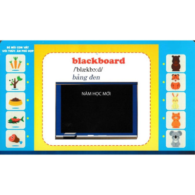 Sách - Bộ Thẻ Học Tiếng Anh - Phát Triển Trí Tuệ Cho Trẻ - Dụng Cụ Học Sinh - Hồng Ân