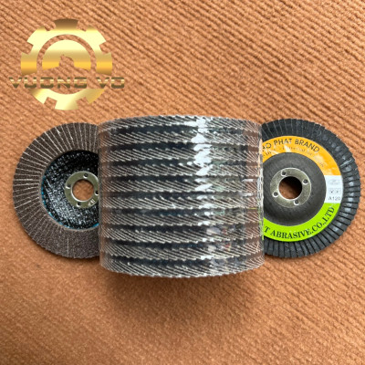 Nhám xếp nâu-ráp xếp nâu Hồ Phát đường kính 100mm 72 lá nhám (Gía đã bao gồm VAT)