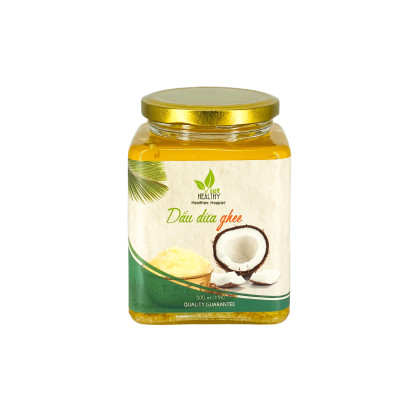 Dầu Dừa Ghee Lên Men Tách Lạnh Tinh Khiết VietHealthy 500ml