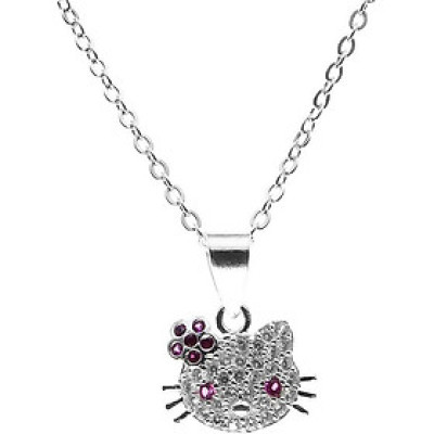 Dây Và Mặt Dây Chuyền Bạc Hiểu Minh DMD348 Mèo Kity