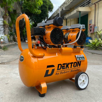 MÁY NÉN KHÍ KHÔNG DẦU 2X1HP-50L DEKTON DK-750X2 - HÀNG CHÍNH HÃNG