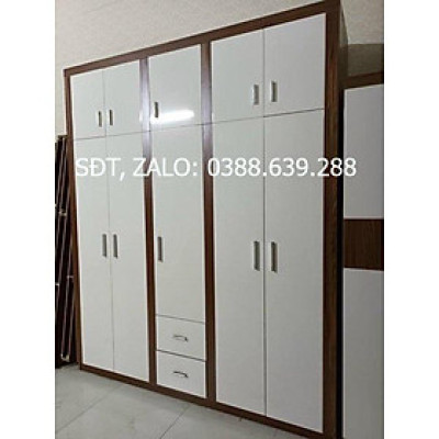 tủ gỗ mdf có tầng để chăn màn