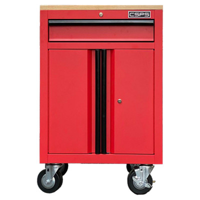 Tủ dụng cụ CSPS 61cm - 01 hộc kéo màu đỏ mặt ván gỗ
