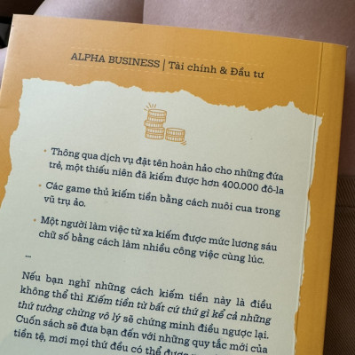 KIẾM TIỀN TỪ BẤT CỨ THỨ GÌ (KỂ CẢ NHỮNG THỨ TƯỞNG CHỪNG VÔ LÝ) - Chris Guillebeau – Trung Trịnh dịch-  Alpha books - NXB Công Thương