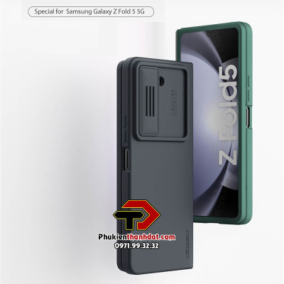 Ốp lưng dành cho SamSung Galaxy Z Fold5 chính hãng Nillkin CamShield Silky - Hàng chính hãng
