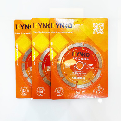 Lưỡi cắt gạch đá 08 răng phi Ø 105MM KRSA04001 chuyên cắt gạch, đá chất lượng cao chính hãng