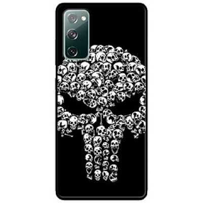 Ốp lưng dành cho Samsung A90 - Samsung S20 FE mẫu Đầu Lâu Trắng Đen