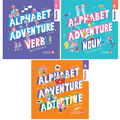Sách - Bộ 3 cuốn Alphabet Adventure (Có sticker)
