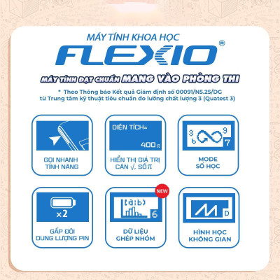 Máy Tính Khoa Học Flexio - Thiên Long Fx799VN - Phiên Bản 2025 - Màu Tím