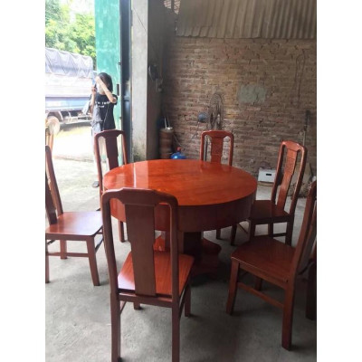 Bàn ăn hộp tròn 6 ghế