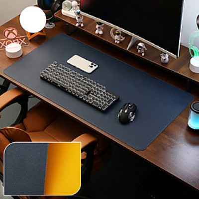 Deskpad da tấm di chuột miếng lót chuột khổ lớn, thảm da trải bàn làm việc 60x30cm - Hàng chính hãng