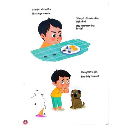 Bộ Song Ngữ 5 Cuốn Ứ Ừ Con Ghét (Việt-Anh) - Tập 5: Hóa Ra Côn Trùng Không Đáng Ghét, Mẹ Nhỉ?