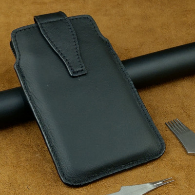 Bao da rút nút cài IONECASE điện thoại 17 pro 16 pro 15 pro 14 pro 13 pro Da Bò Thật mẫu 10 - hàng chính hãng