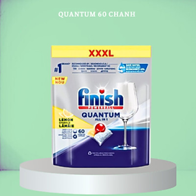 Viên rửa bát Finish Quantum 60 viên hương thường