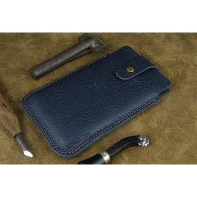 Bao Da Rút Nút Cài cho Iphone 12 pro max, 13 pro max, 14 pro max.... Da Bò Hạt