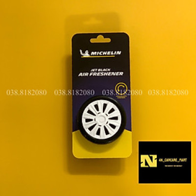 Sáp Thơm  ÔTô MICHELIN Khử Mùi Xe Hơi Cao Cấp - Michelin Organic Can Air Freshener (Hàng Chính Hãng)-mùi hương jet Black 