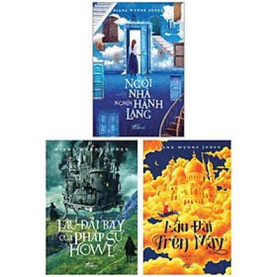 Combo Sách Lâu Đài Trên Mây + Ngôi Nhà Nghìn Hàng Lang + Lâu Đài Bay Của Pháp Sư Howl (Bộ 3 Cuốn)