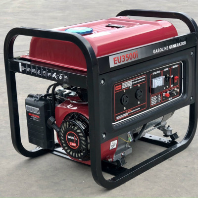 Máy phát điện ABG Wonju EU3500i - Máy Phát Điện Chạy Xăng Công Suất 3Kw Bình Nhiên Liệu Lớn Mức Độ Tiêu Thụ Nhiên Liệu Thấp Tiết Kiệm Điện An Toàn Với Môi Trường Có Thể Khởi Động Bằng Cách Gật Nổ Hoặc Đề