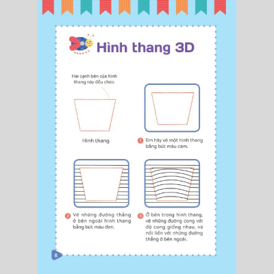 Tập Vẽ Tranh 3D - Khơi Nguồn Sáng Tạo - Cấp Độ 1 - Hình Dạng Cơ Bản