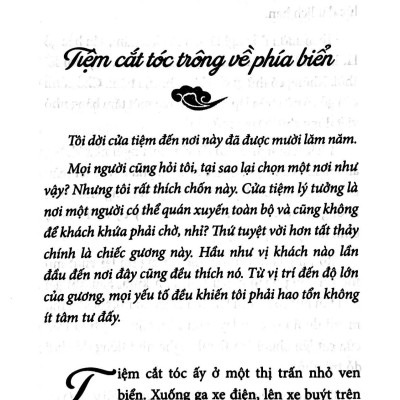 Tiệm Cắt Tóc Trông Về Phía Biển
