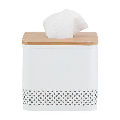 Hộp Đựng Khăn Giấy Sắt SIMPLY Màu Trắng|Index Living Mall| Nội Thất Thái Lan