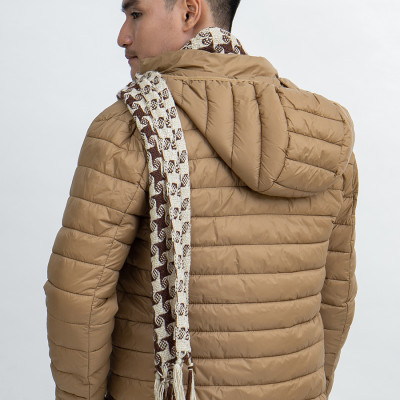 Áo Jacket nam Novelty 03 lớp lông vũ màu nâu NJKMMTMNLR1805254