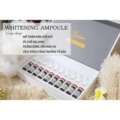  Hộp 10 lọ Tế bào gốc Dna Cá Hồi Larian hỗ trợ làm mờ thâm nám, làm sáng và đồng đèu màu da