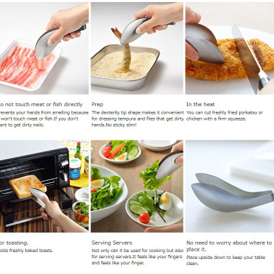 Kẹp gắp thực phẩm đa năng Mini Fit Tong 136mm hàng nội địa Nhật Bản (#Made in japan)