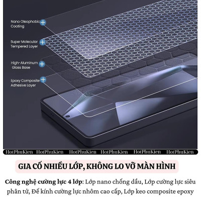Dán kính cường lực màn hình khung tự dán cho Samsung Galaxy S25 Ultra 5G hiệu Nillkin H+ Pro - Mỏng 0.2mm, Phủ Nano Olephobic, Vát cạnh 2.5D, chống vân tay - Hàng nhập khẩu