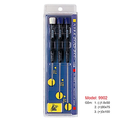 Bộ 3 cái tô vít siêu nhỏ Vessel - Nhật Bản