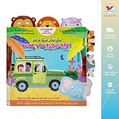 Sách - Cùng Khám Phá - Bước Vào Rừng Rậm - Song Ngữ Anh Việt - Tân Việt Books