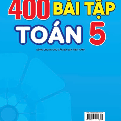 Sách - Tuyển Chọn 400 Bài Tập Toán 5 - Biên soạn theo chương trình GDPT mới - ndbooks