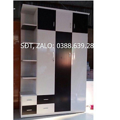 Tủ nhựa đài loan có kệ trang trí, có tầng để chăn màn - Hà nội