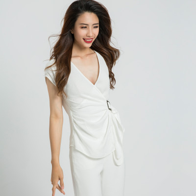 Áo Thắt Eo Hity TOP089 (Trắng Kim Cương)