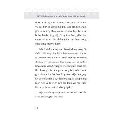 To Do List - Phương Pháp Lập Kế Hoạch Công Việc Và Quản Lý Thời Gian Hiệu Quả - 1980