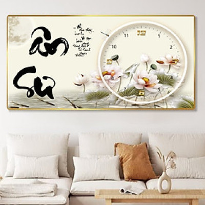 Tranh đồng hồ tráng gương ân sư, nhớ ơn thầy cô(kèm đinh 3 chân)