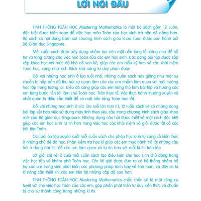 Tinh Thông Toán Học - Mastering Mathematics - Dành Cho Trẻ 10-11 Tuổi - Quyển A