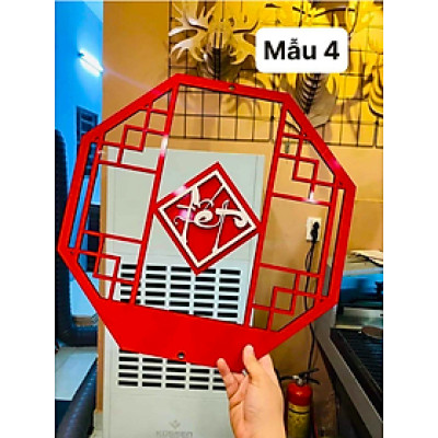 Vòng trang trí Tết - Khung decor hoa -Kích thước 40cm - Cây giả, hoa lụa Decor trang trí nhà cửa