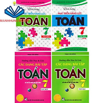Sách combo hướng dẫn học & giải các dạng bài tập toán 7định hướng phát triển năng lực toán 7 bám sátsgkkết nối bộ 4 cuốn