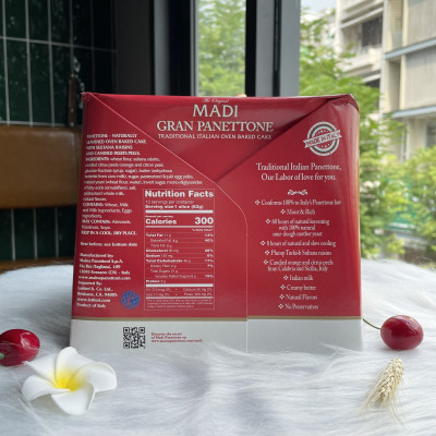 Bánh Mì Gan Panettone Madi Italian Cake Nhập Khẩu Ý (1000g)