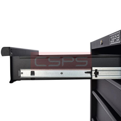 Tủ dụng cụ CSPS 61cm - 04 hộc kéo màu đen có chân tăng chỉnh
